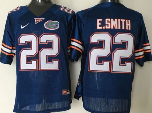 Gators #22 Emmitt Smith Blue Stitched Youth NCAA Jersey - Click Image to Close